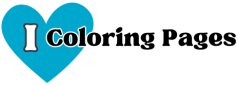 I Heart Coloring Pages Logo